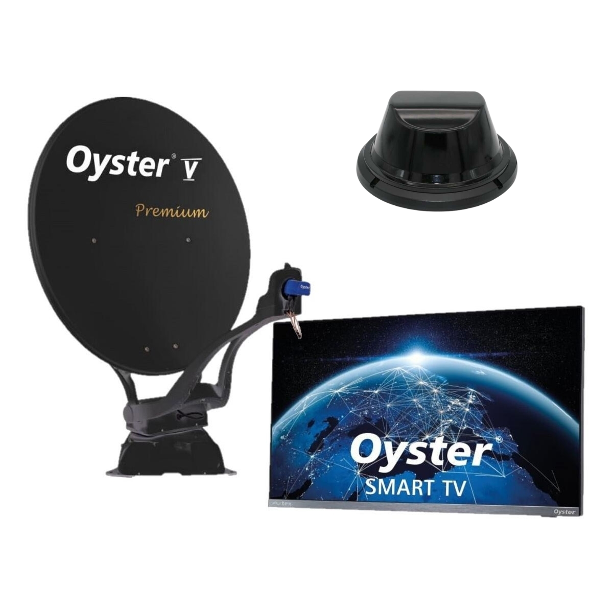 TEN HAAFT Multimedia Paket Pro Oyster V Premium Sat-Anlage mit Smart TV 24- - Access - 10049011
